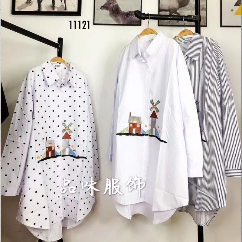 Tunik katun bordir import