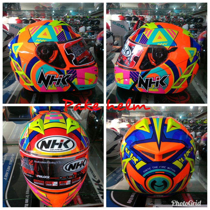 HELM NHK TERMINATOR PGMT ORANGE SE HELM NHK FULL FACE