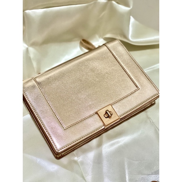 Tas Charles & Keith Rose Gold Original Shoulder Crossbody Bag