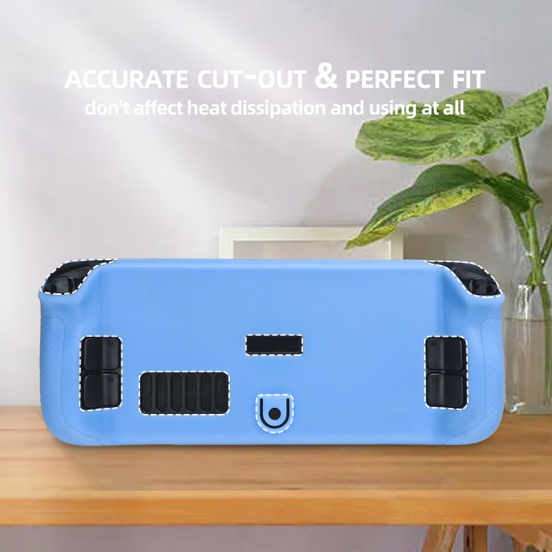 Btsg Pelindung Silikon Shockproof Untuk Case Cover Pelindung Untuk Steam Deck Game Console for Shell for Case Cover Prote