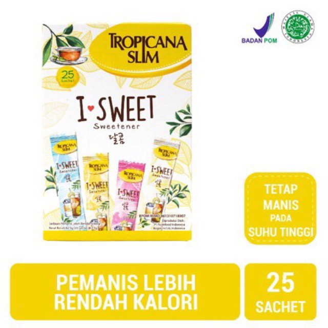 

TROPICANA SLIM SWEETENER I SWEET LEMONGRASS 25 SACHET 2,5 G [PRM23]