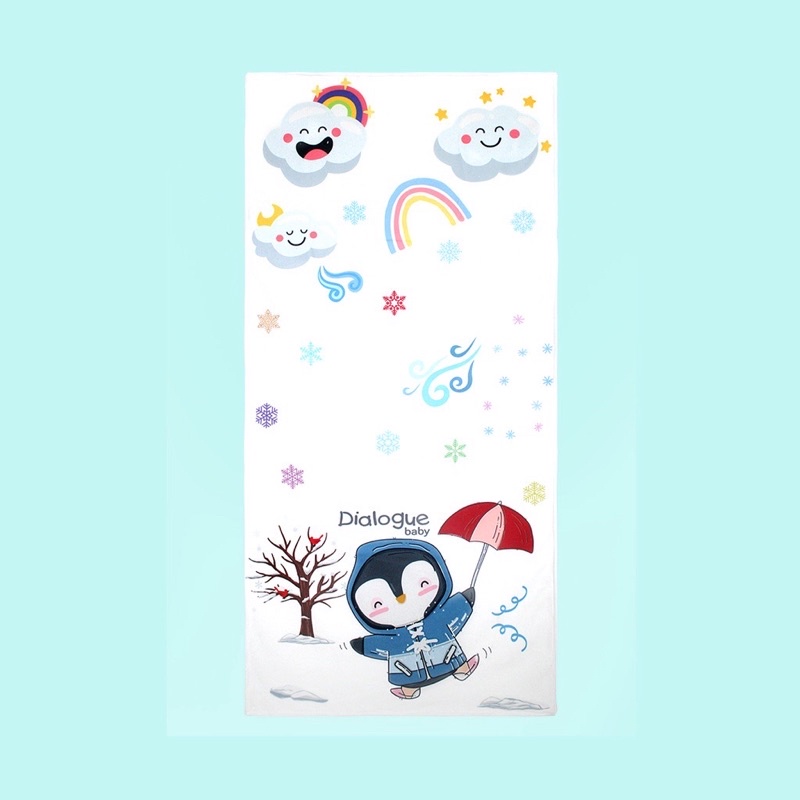 Dialogue Handuk Mandi Microfiber Bayi 60x120cm Lembut Halus DGH6014 Kado Bayi Lahir Gift NEWBORN