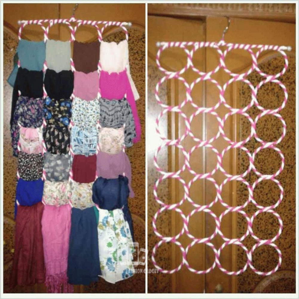 HANGER JILBAB SYAL 28 RING / HANGER UNIK / GANTUNGAN HIJAB MURAH Hanger Bulat Ring / Gantungan Hijab / Gantungan Jilbab / Gantungan Kerudung