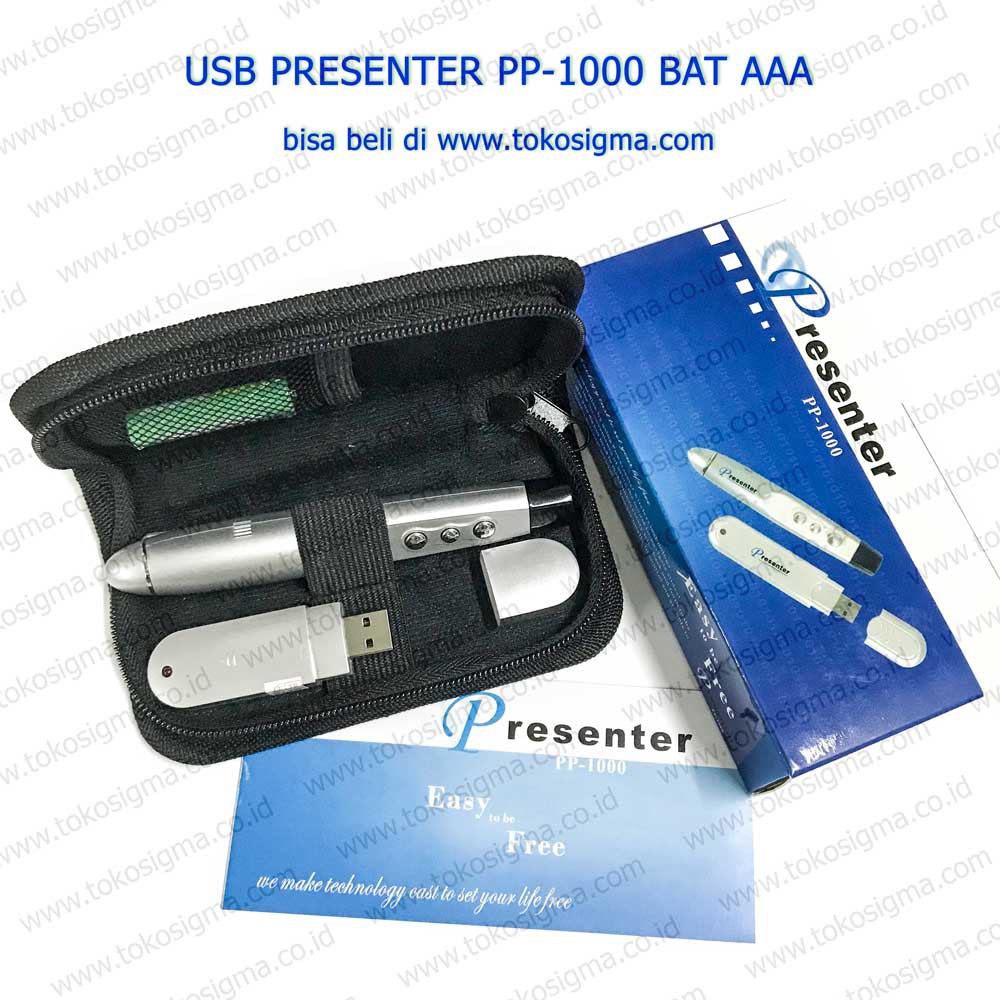 PEN LASER POINTER PRESENTASI PROYEKTOR - USB PRESENTATION PP-1000