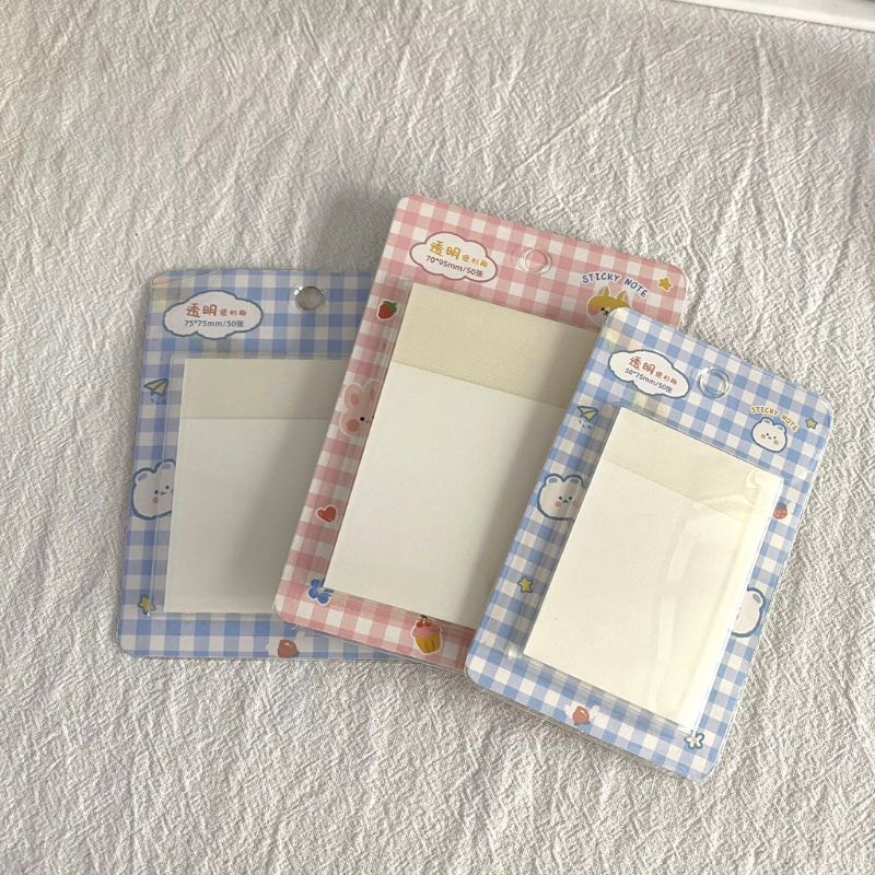 

[ELYSIAN STORE] Sticky Notes Transparant Sticky Memo Bening Transparan Sticky Pad