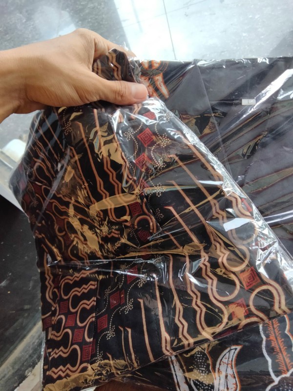 Hem Batik Pria Lengan Pendek Size M L Xl Xxl Bswart New Arrival