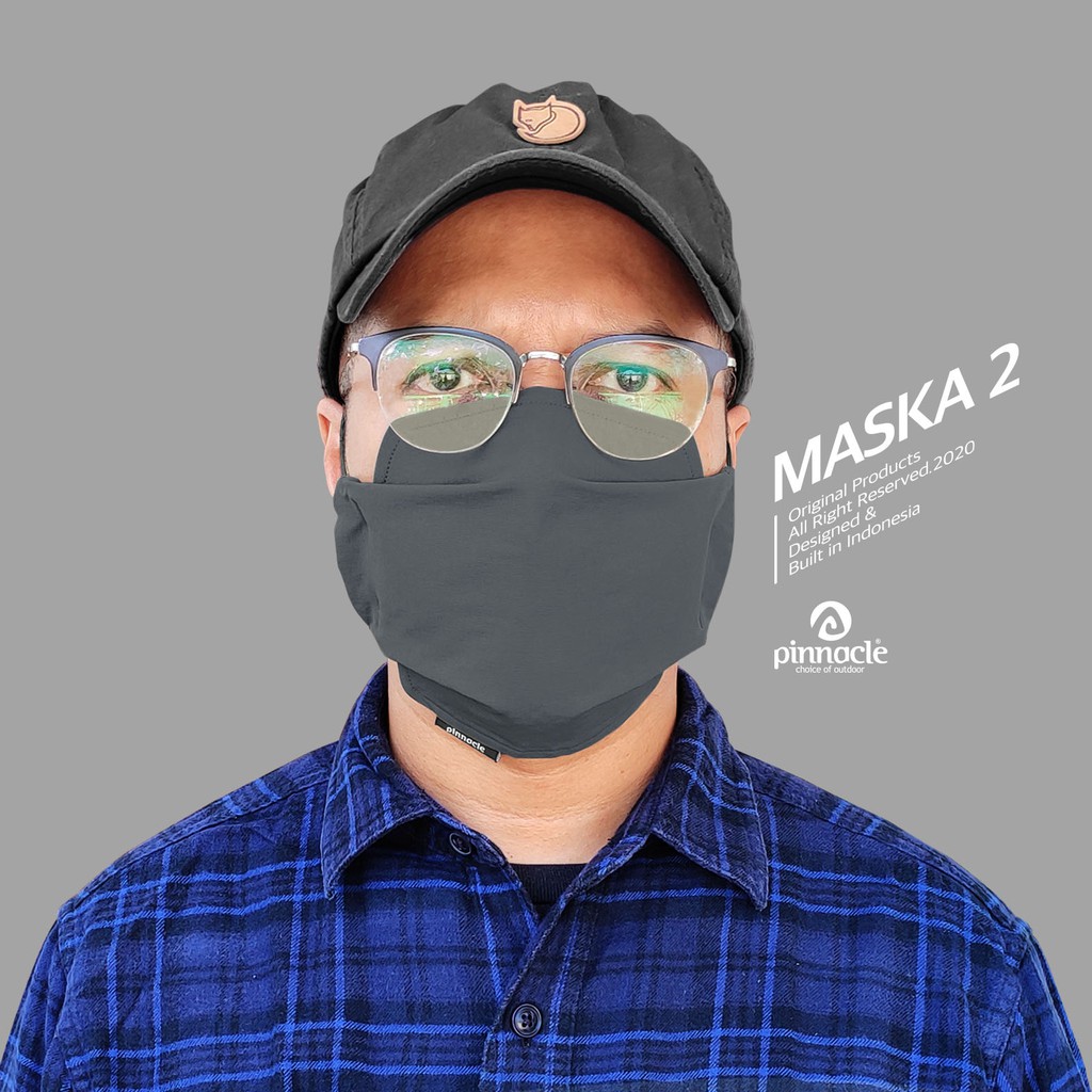 Pinnacle MASKA 2 Dark Grey - Masker Non Medis