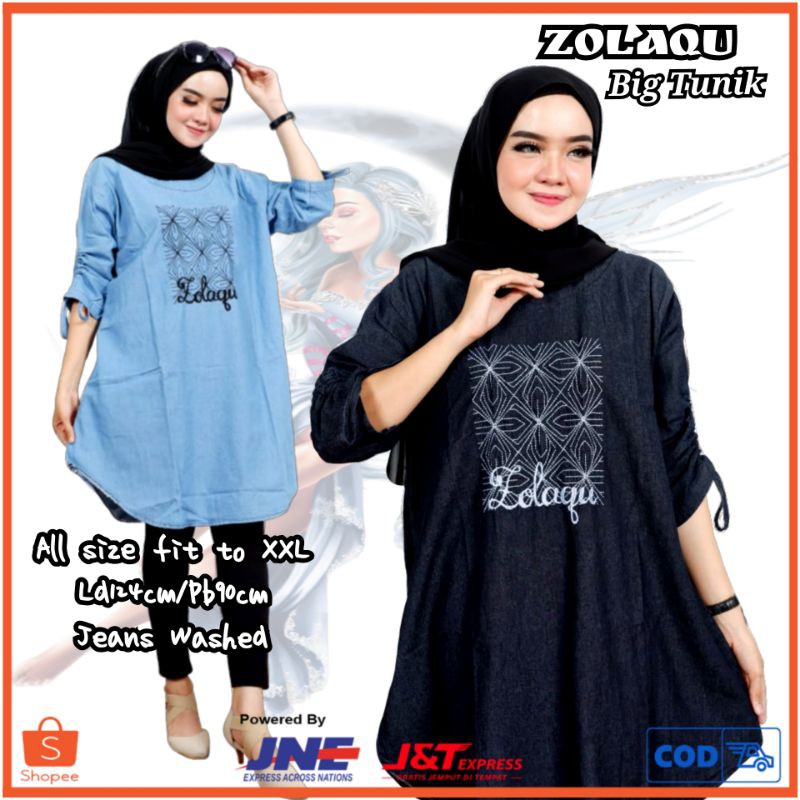 ZOLAQU BIG TUNIK JEANS
