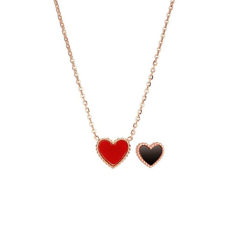 GG Kalung Titanium premiium Aksen Love  #KL-120