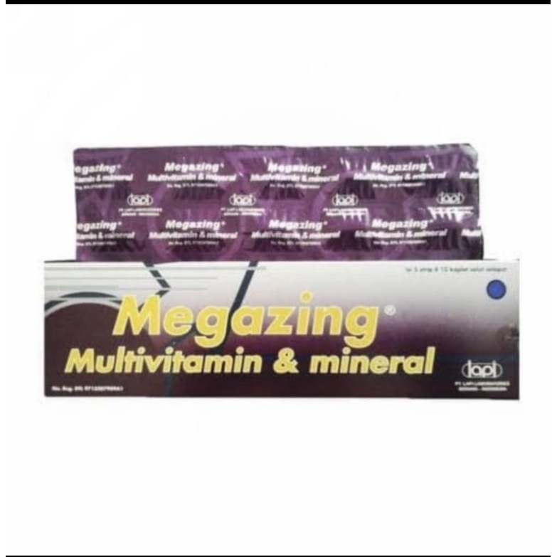 MEGAZING MULTIVITAMIN DAN MINERAL BOX ISI 50