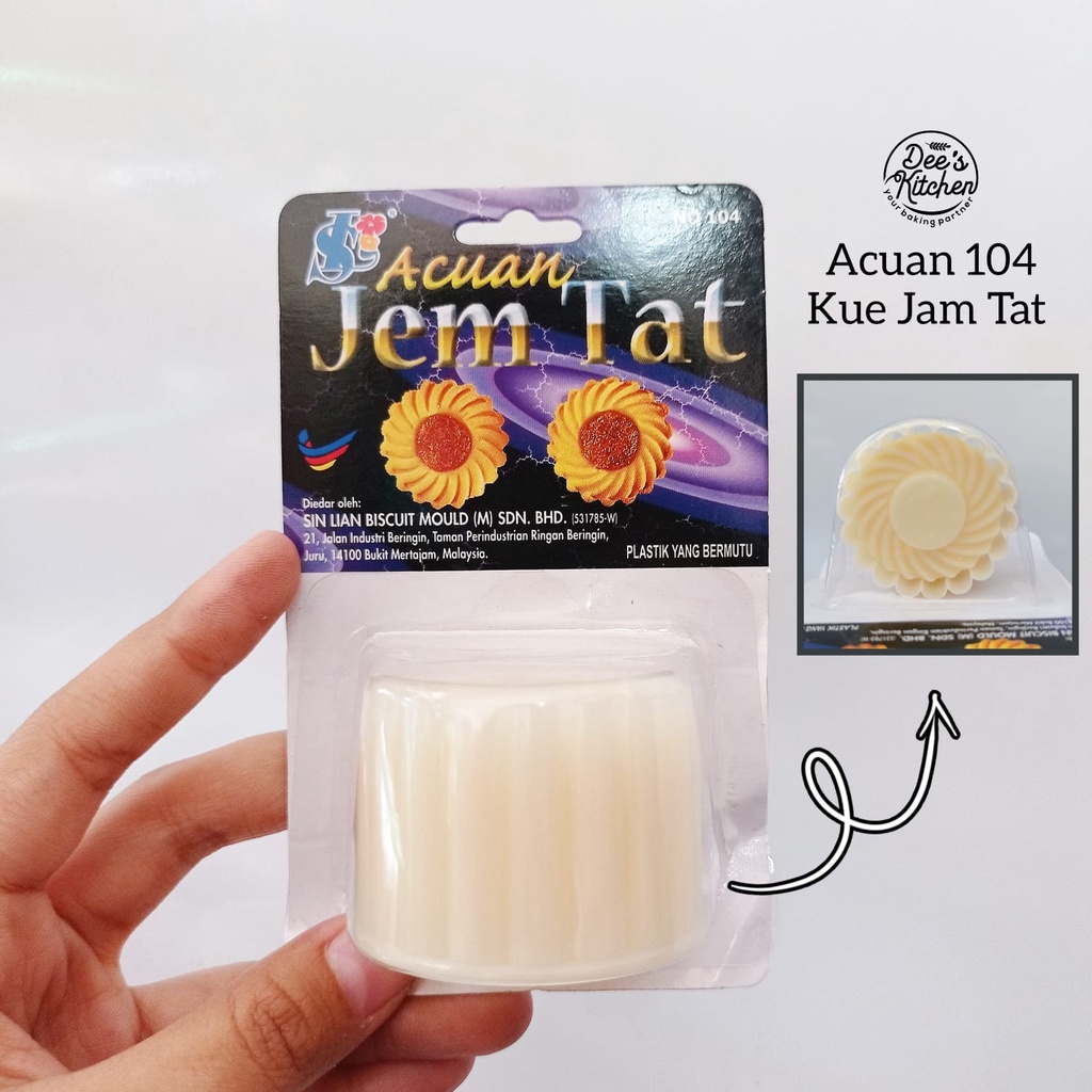 Acuan no. 104 & 119 Acuan Kue jam Tat/Pineapple Tart