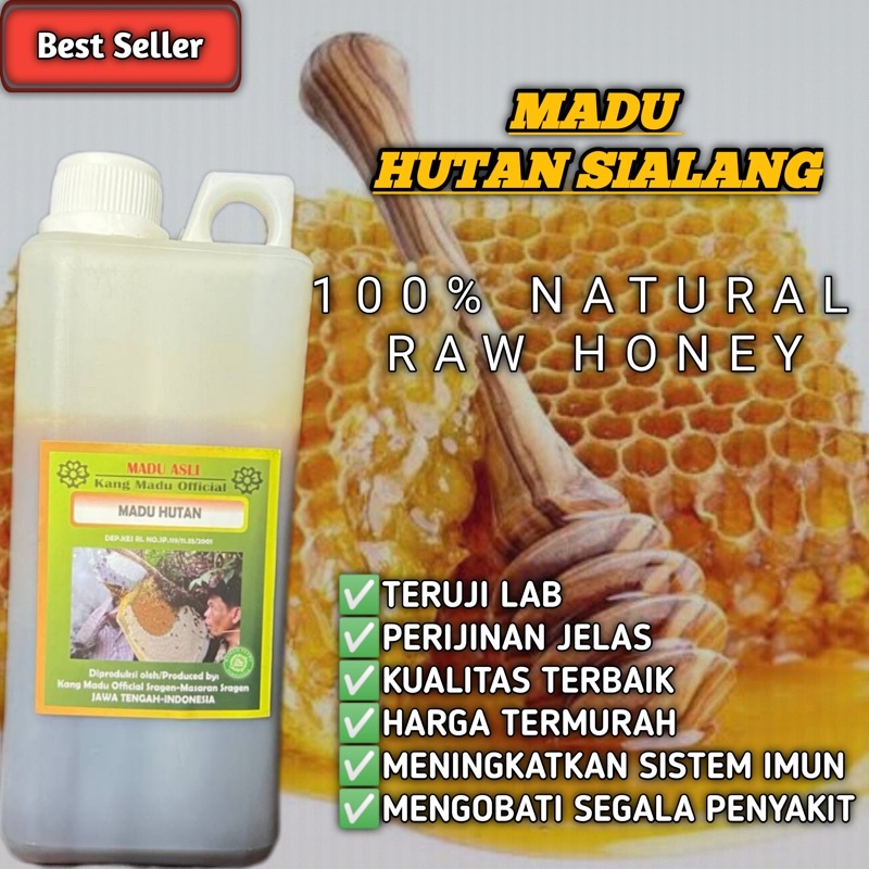 

Madu Asli Murni Dorsata Hutan LIAR PURE MADU RAW HONEY 100% Herbal Premium