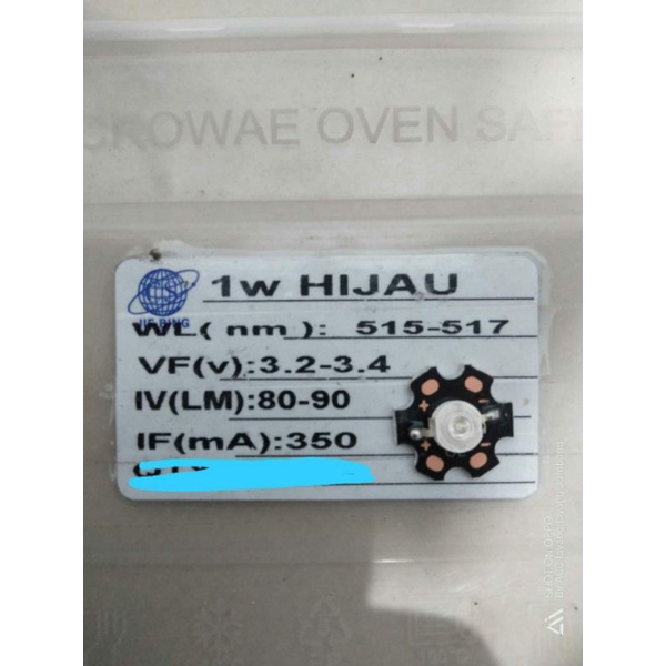 5 pcs lampu led HPL 1watt