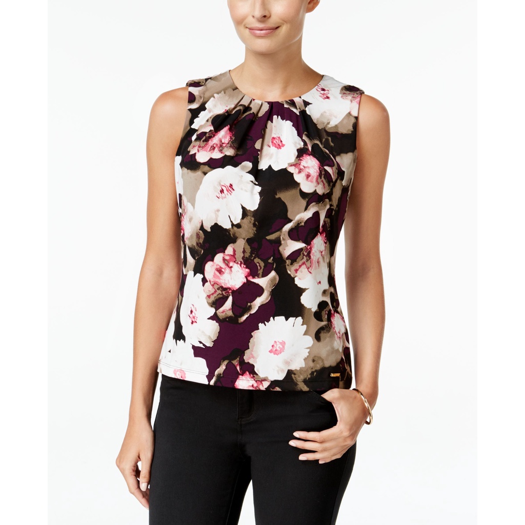 CK calvin flower blouse