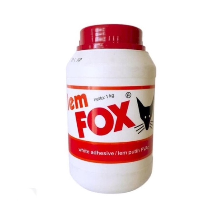 LEM KAYU FOX 1 KG A.FOX LEM PVAC PUTIH SERBAGUNA