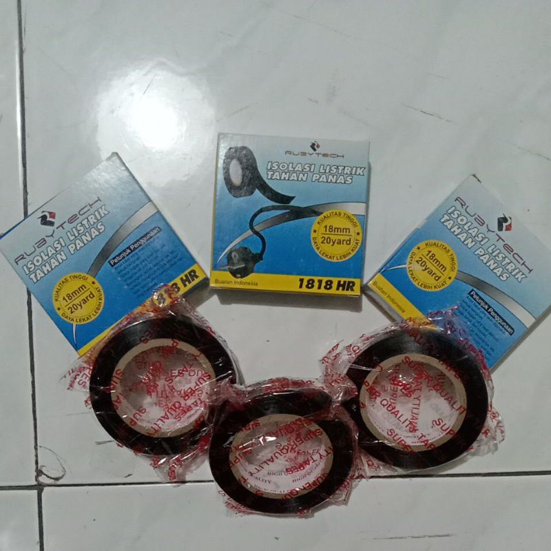 ISOLASI PVC KABEL LISTRIK HITAM TAHAN PANAS RUBYTECH