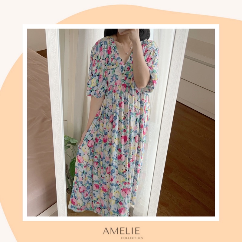 AMIA DRESS - midi dress rayon busui bumil