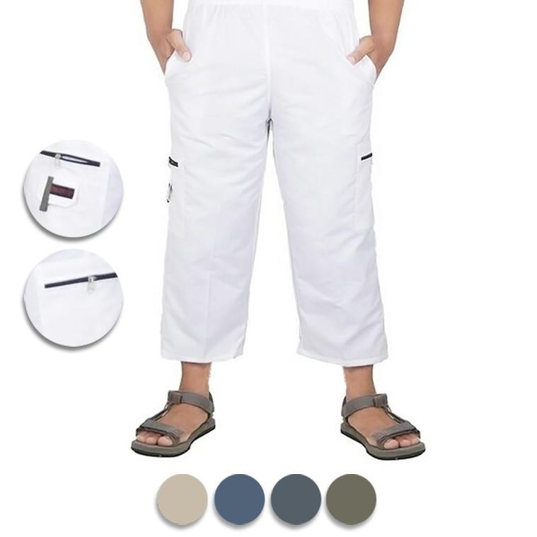 Celana Sirwal Pangsi uk SUPER JUMBO fit to XXXL / Kantong Haji Umroh Pria Laki Big Size Polos Putih