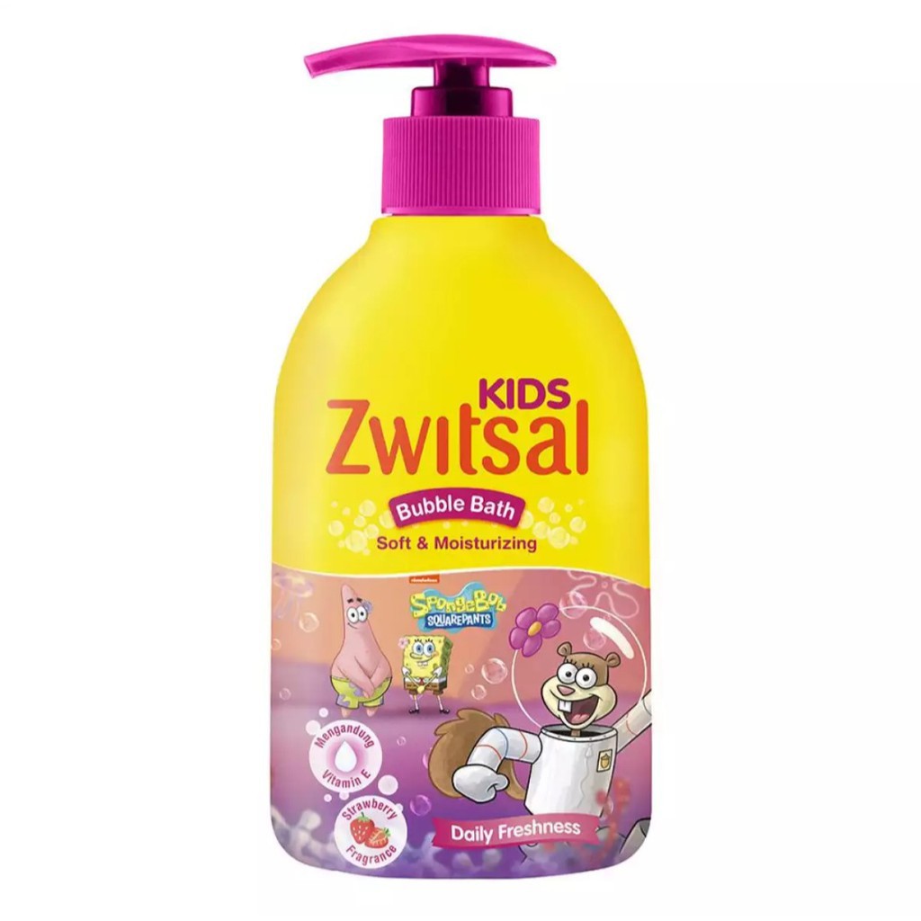 ZWITSAL Kids Bubble Bath Sabun Mandi Anak - 280 ml (Tersedia varian aroma)