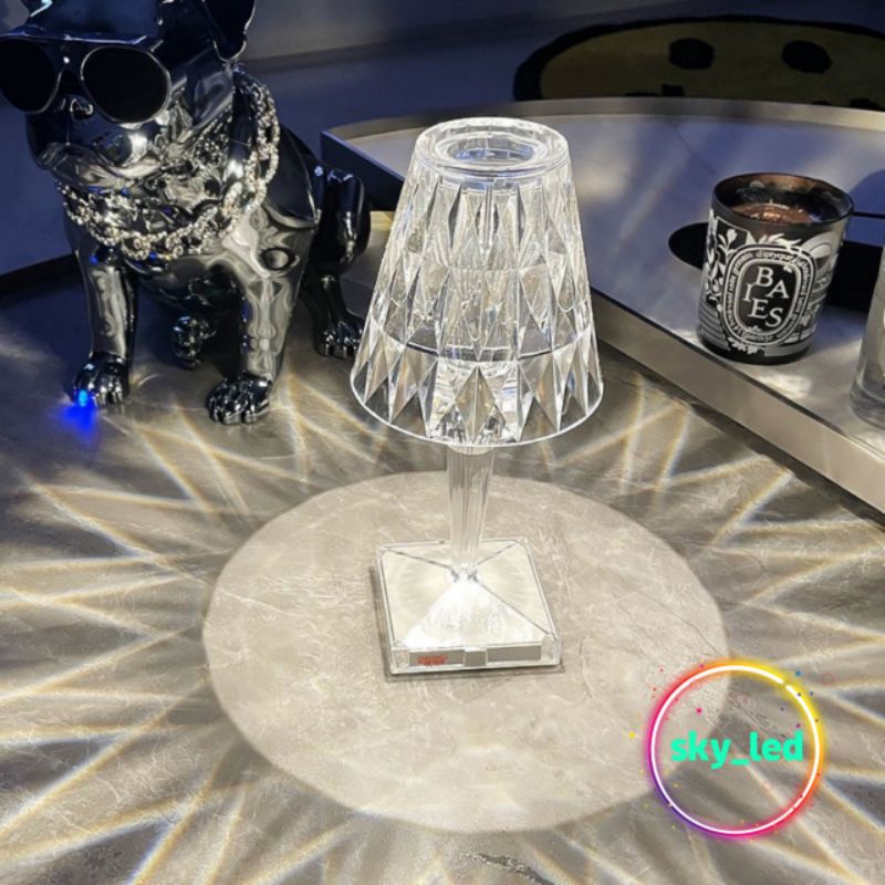 Diamond Lamp / Lampu Meja Minimalis / Lampu Tidur Meja  / Diamond Lamp