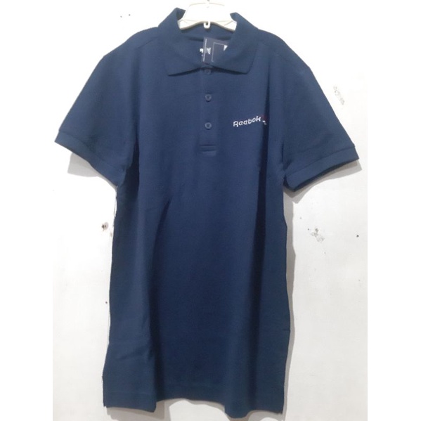 Kaos Reebok Ree Rm Basic Men Polo Navy