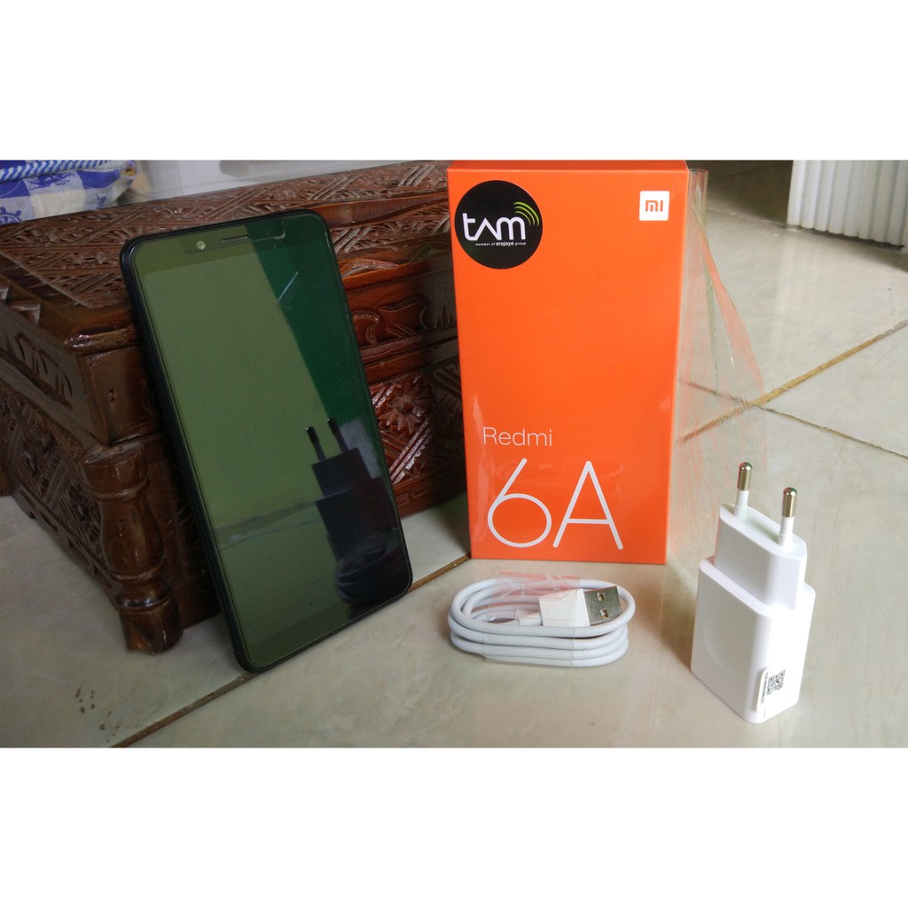 HP SECOND MURAH Xiaomi Redmi 6A + CHARGER ORIGINAL FULLSET