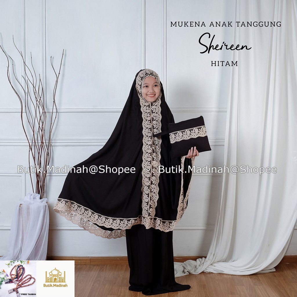 BUTIK.MADINAH MUKENA ANAK TANGGUNG SHIREEN RENDA MEWAH PREMIUM