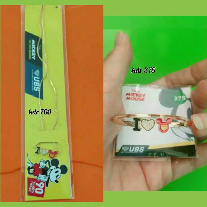 KALUNG DAN GELANG ANAK UBS MICKEY MOUSE 375 700