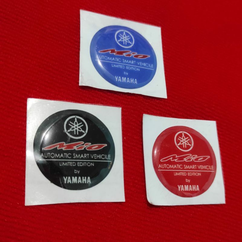 Emblem Resin Tameng Bodi Depan Yamaha Mio Amore Sporty Smile Limited Edition