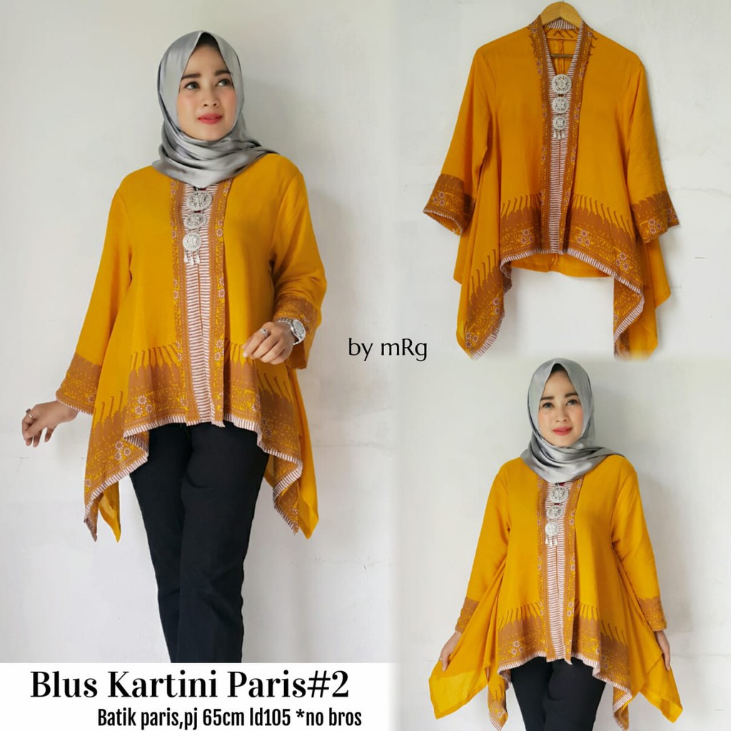 BUSANA BATIK MUSLIM,ATASAN BATIK KEKINIAN,BLUS BATIK MODERN,BUSANA WANITA TERBARU