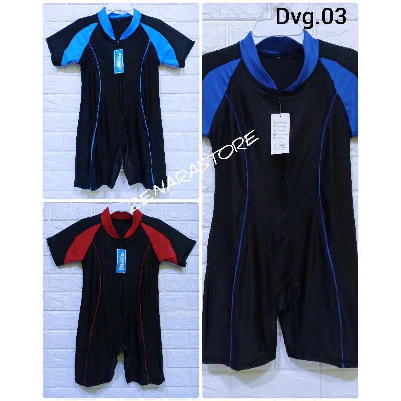 Baju renang anak SD polos cewek cowok usia 9 10 11 12