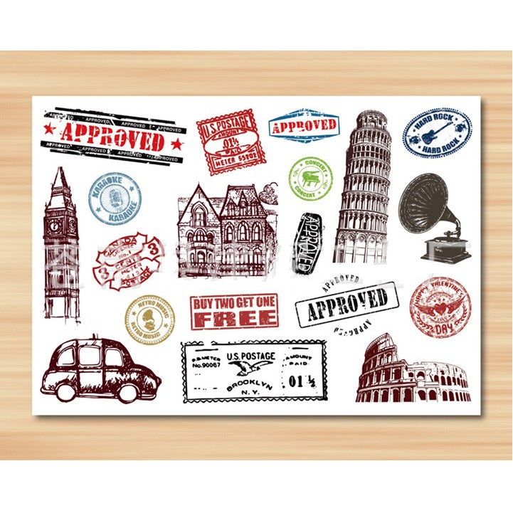 Igrosir Stiker Sticker Koper Laptop Kulkas Motor Travel Retro Murah Bagus