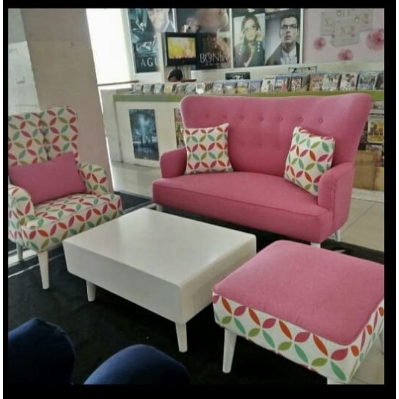 Sofa 2+1+1 + Meja / Nerima tukar tambah sofa lama anda