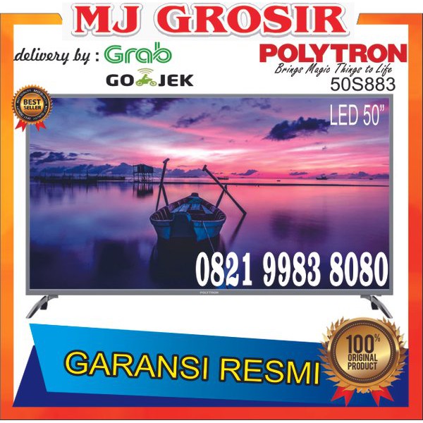 Spesial PROMO LED TV POLYTRON 50 50S883 50 INCH USB MOVIE HD HDMI DIGITAL TV terbaik
