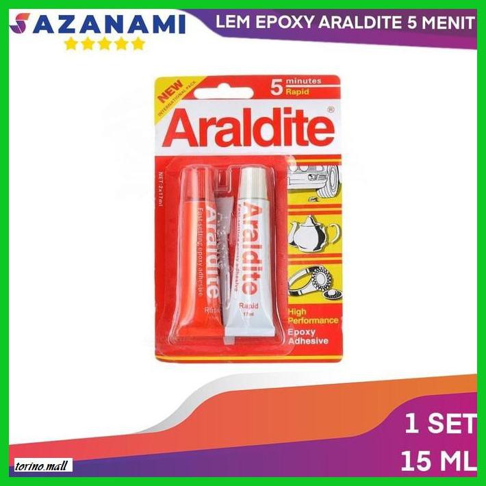 

TAKEREP- LEM EXPOXY ARALDITE 5 MENIT 15ML LEM ARALDITE MERAH PUTIH -TNALAES-EPAT.