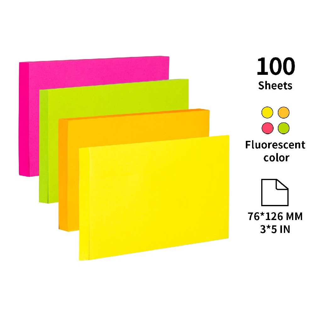 

STICKY NOTES MEMO TEMPEL DELI WARNA 76 X 125 STIK NOTE 100 LBR BESAR A025