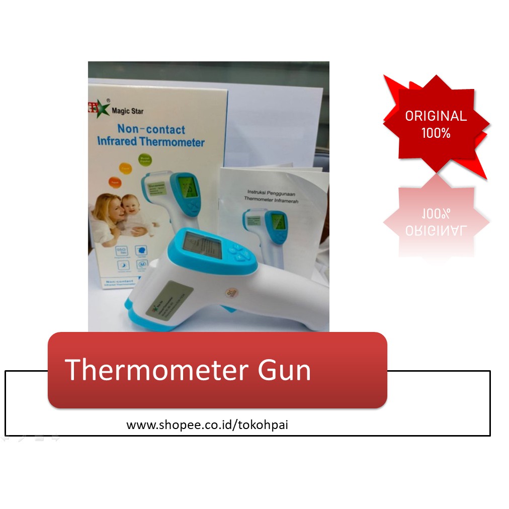 Thermometer Infrared Non Contact / Thermo IR Magic Star / Thermo Gun  Merk Magic star