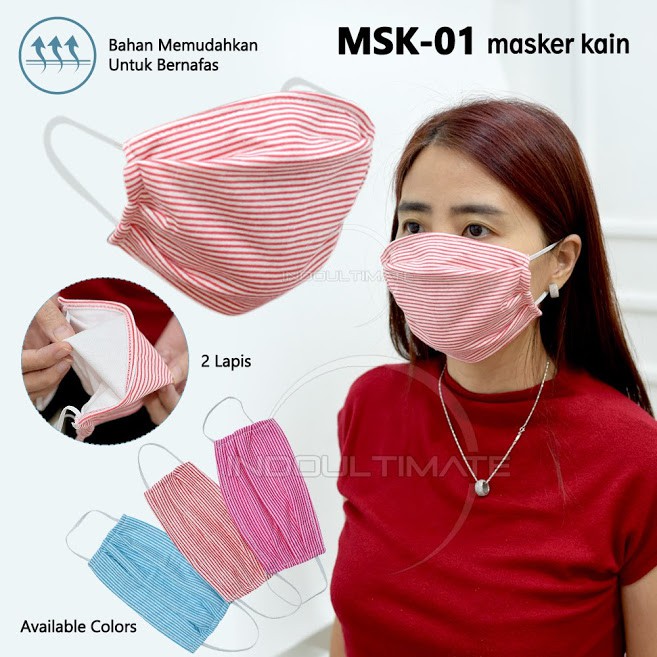 masker kain 2 lapis Anti Polusi Masker Mulut Masker Penutup Mulut Pelindung Mulut masker 2Layer/ ply