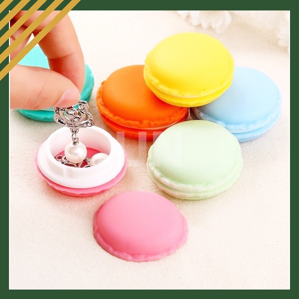 Kotak Mini Tempat Penyimpanan Multifungsi Accessories Motif Macaroon Murah IJN Plaza