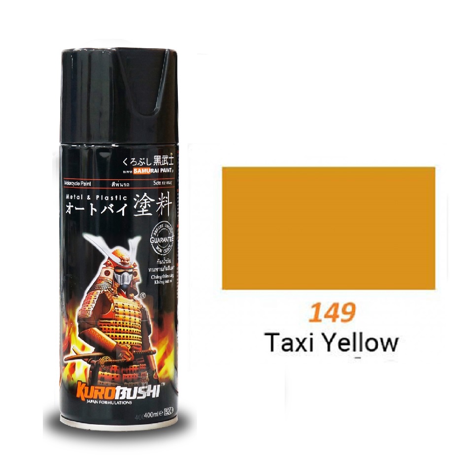 Cat Semprot Pilox Pilok Honda Colours Samurai Paint Kurobushi 149 TAXI YELLOW / KUNING (400ml)