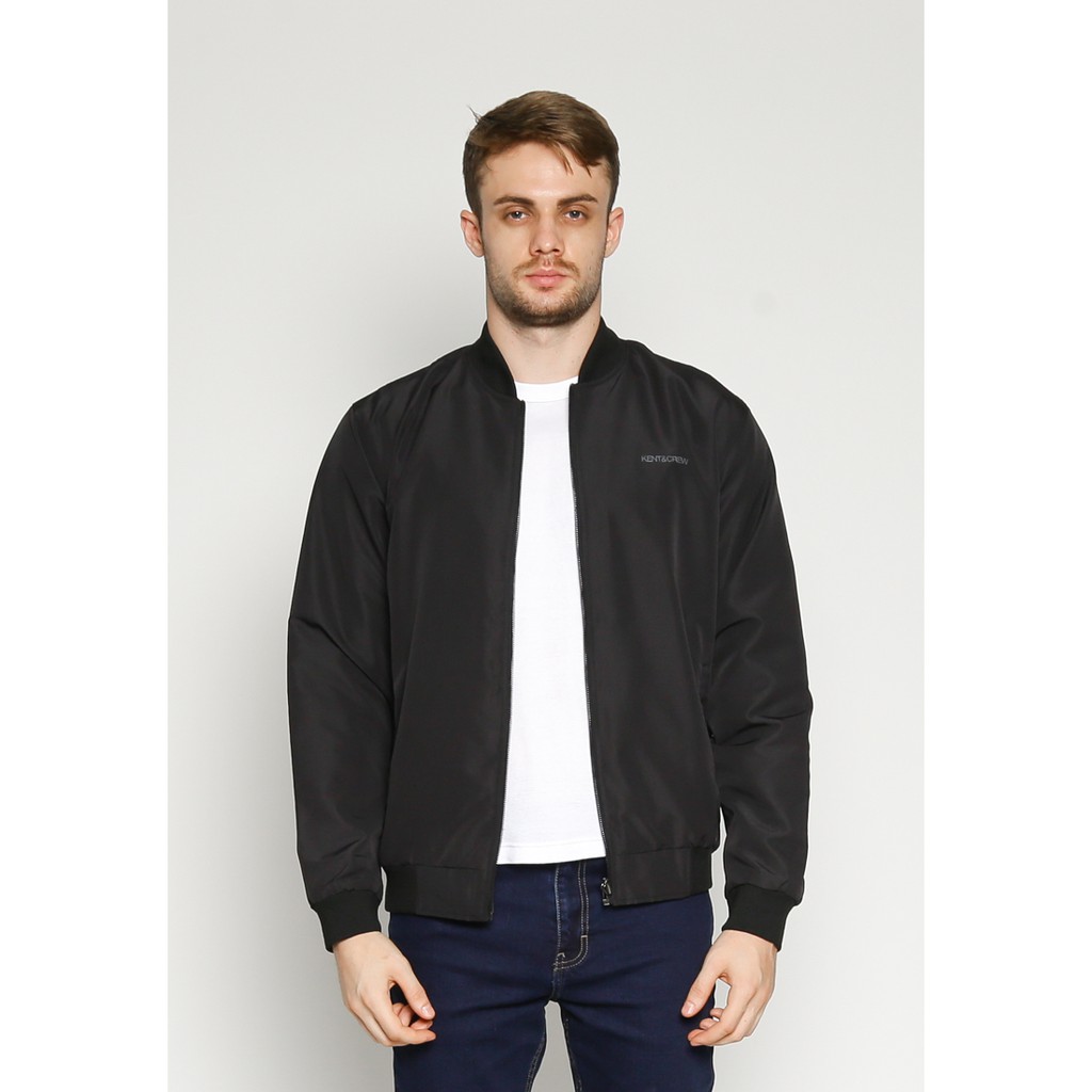 KENT&CREW Jaket Bomber Pria Hitam - C-YDBG01-B9