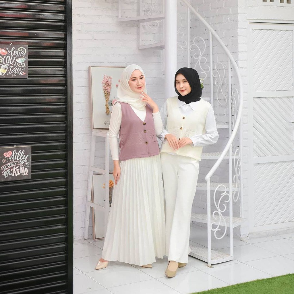 Nara Grosir - Salsa Vest | Fashion Terkini | Sweater Termurah
