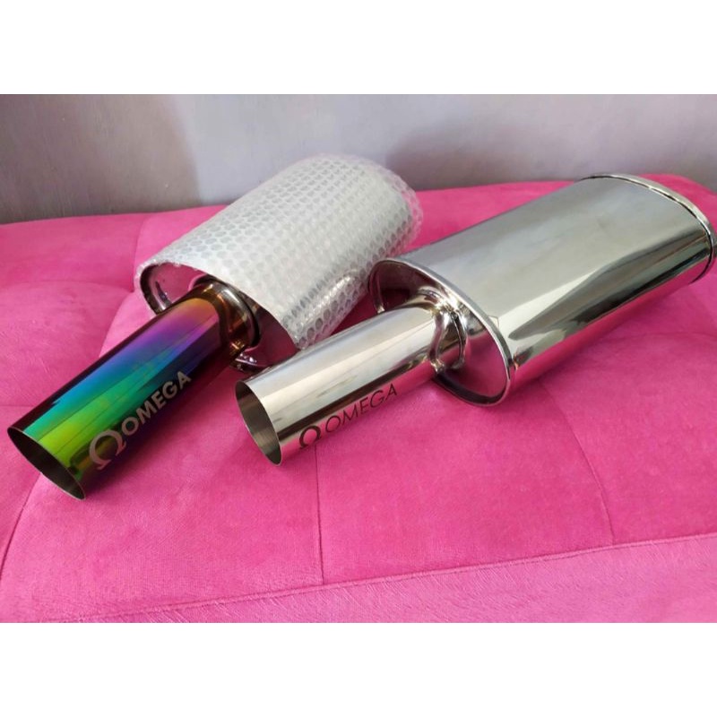 Knalpot Omega Racing (muffler) full stainlees