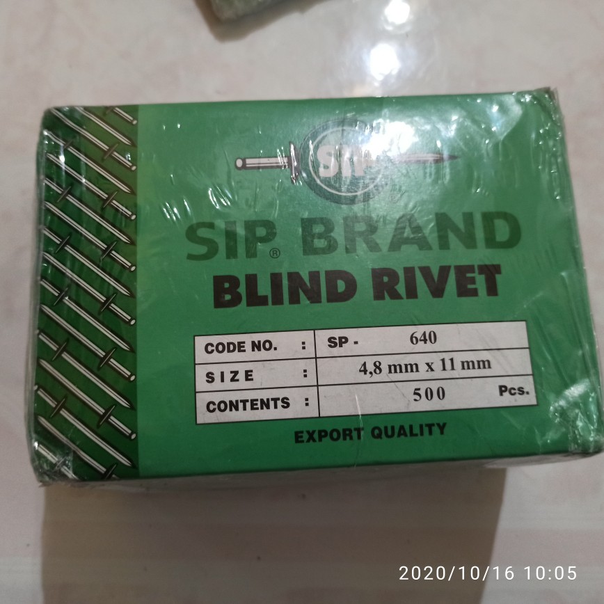 Paku Rivet Sip 640 4.8mm X 11mm