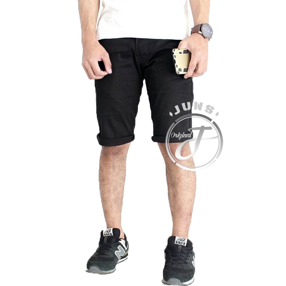 Celana Chino Short Pants Original Impresif Black 1KG MASUK 4PCS