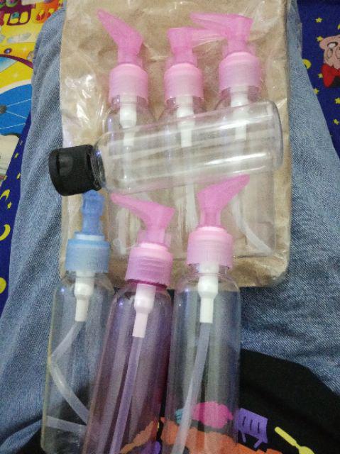 Botol 100 Ml Bening Tutup Flip Top Hitam Minimal 25 Pcs