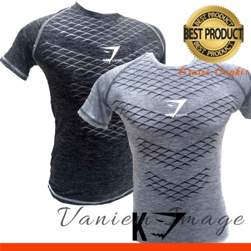 KAOS,TSHIRT GYM PRIA FITNES HITAM/BLACK MURAH/KAOS GYMSHARK OLAHRAGA WARNA ABU/GREY