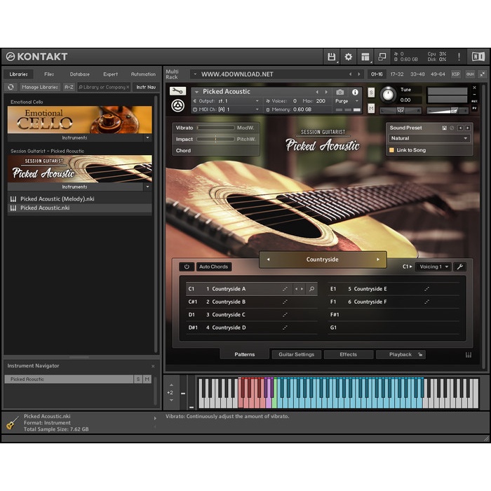 Session Guitarist - Picked Acoustic size 7.7 GB kontakt libary