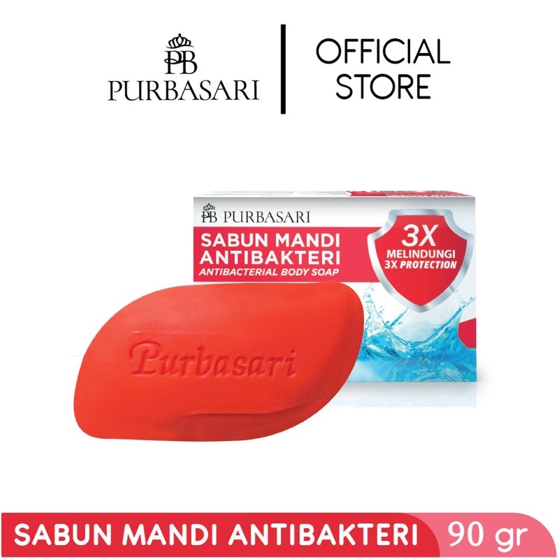 Purbasari Sabun Mandi Antibacterial - Bar Soap 90gr