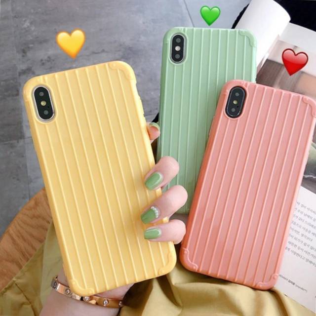 Softcase Candy Stripe / Case Koper For Oppo Realme Vivo